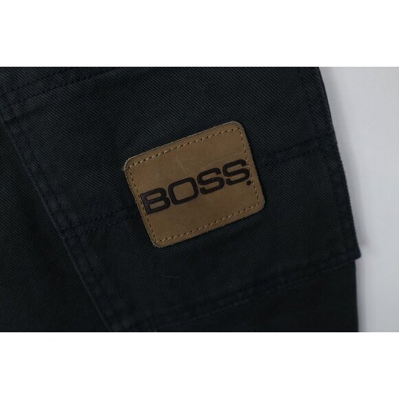 Deadstock Vtg 90s Boss Mens 40x32 Spell Out Baggy Wide Leg Skateboard Jeans USA - Picture 14 of 15